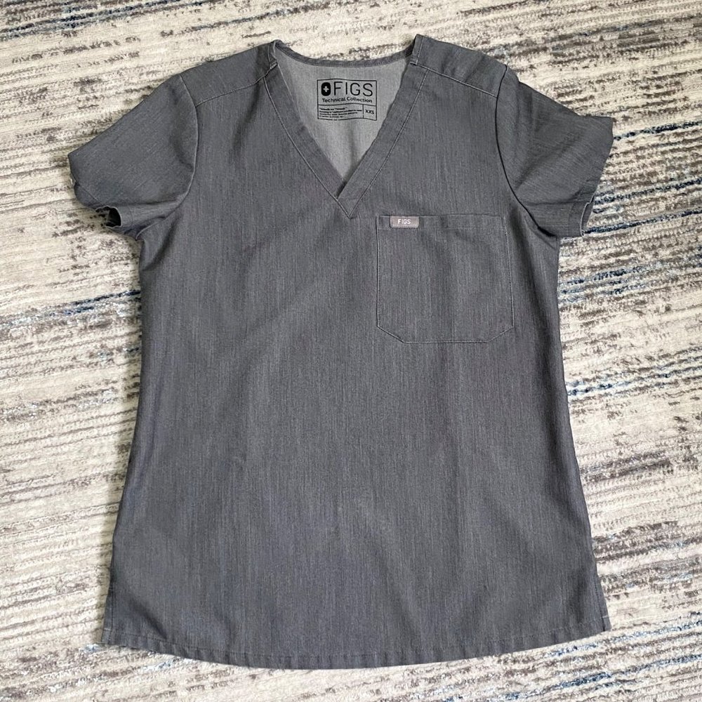 Figs Womens Catarina Technical Collection Dark Grey Size XXS